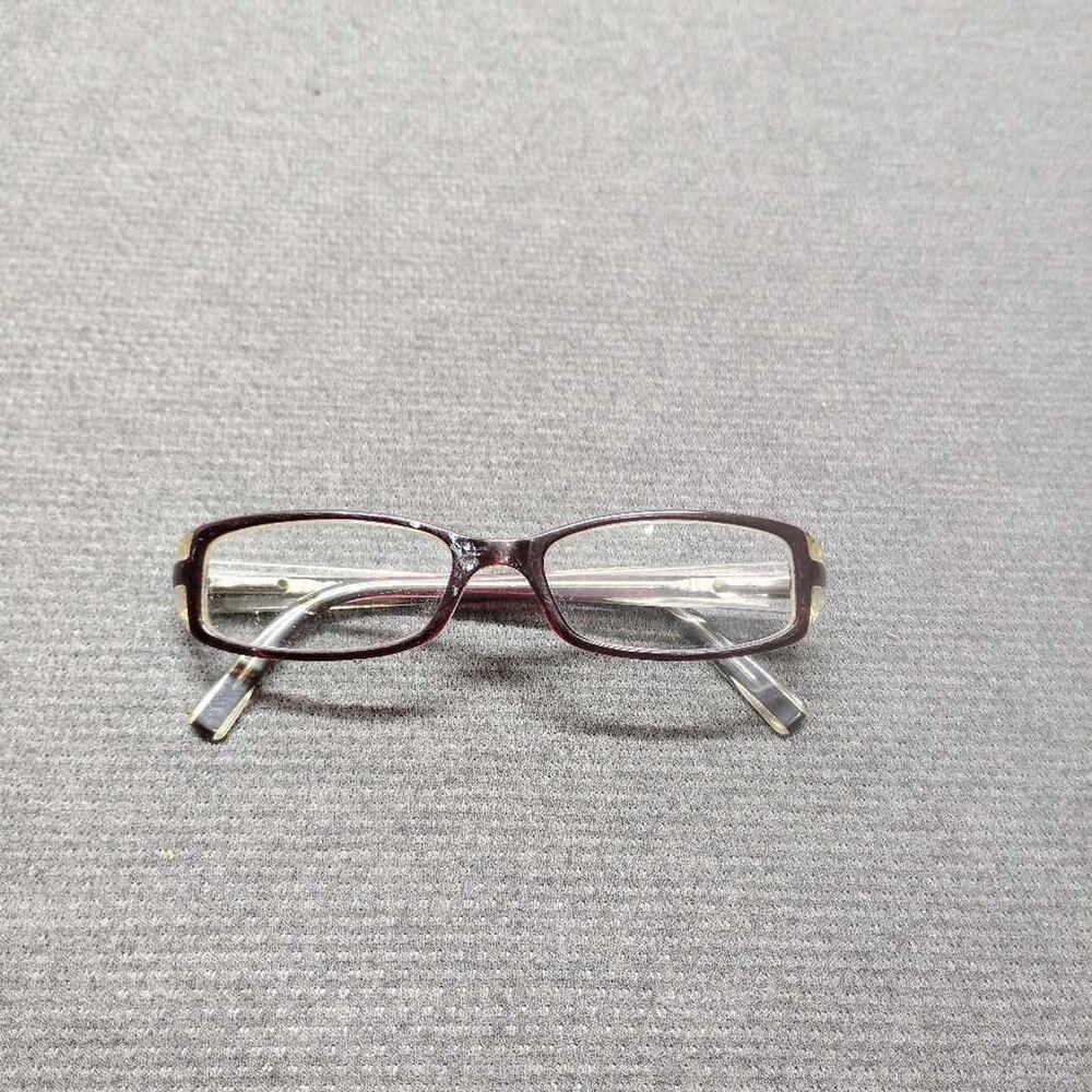 DKNY Eyeglasses Frames Brown Clear Rectangle Full Rim Women's Eyewear G24